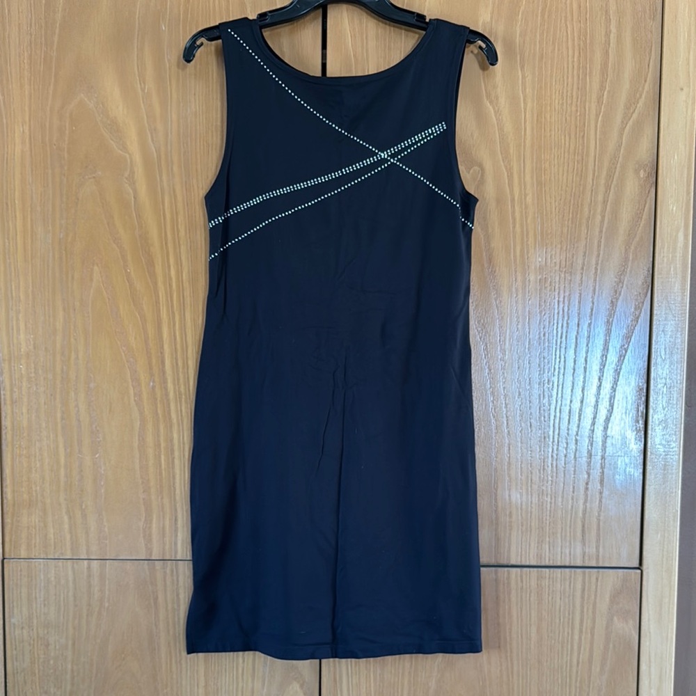 Express Studded Black Sleeveless Dress